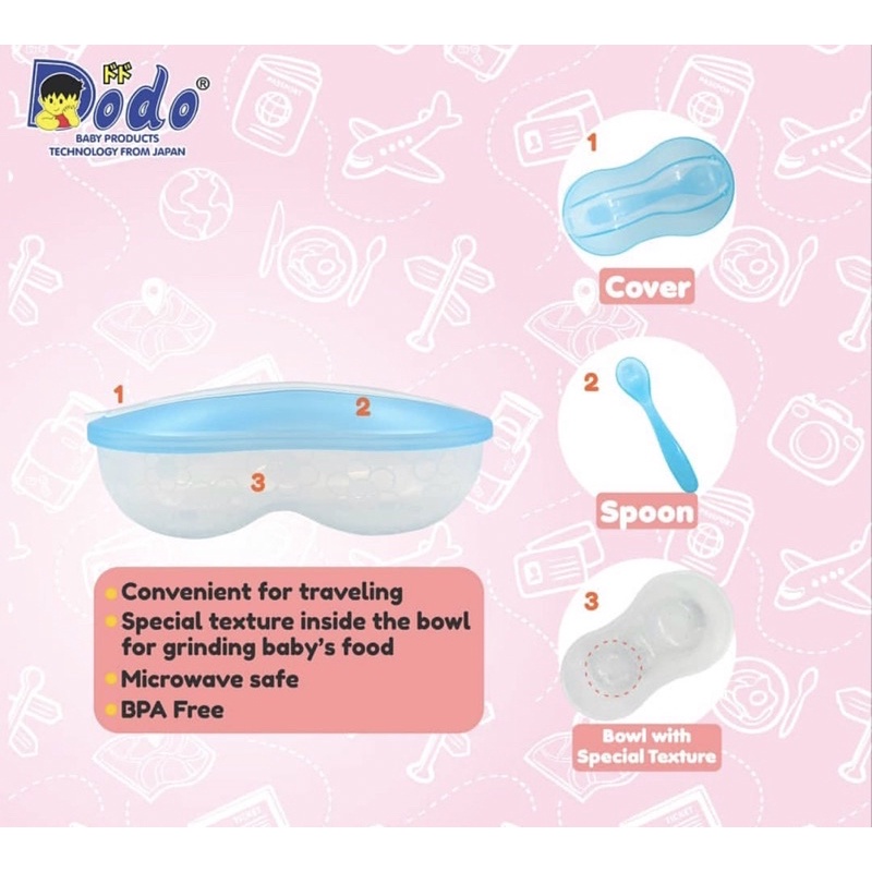 Dodo Travel Bowl - Tempat Makan Bayi