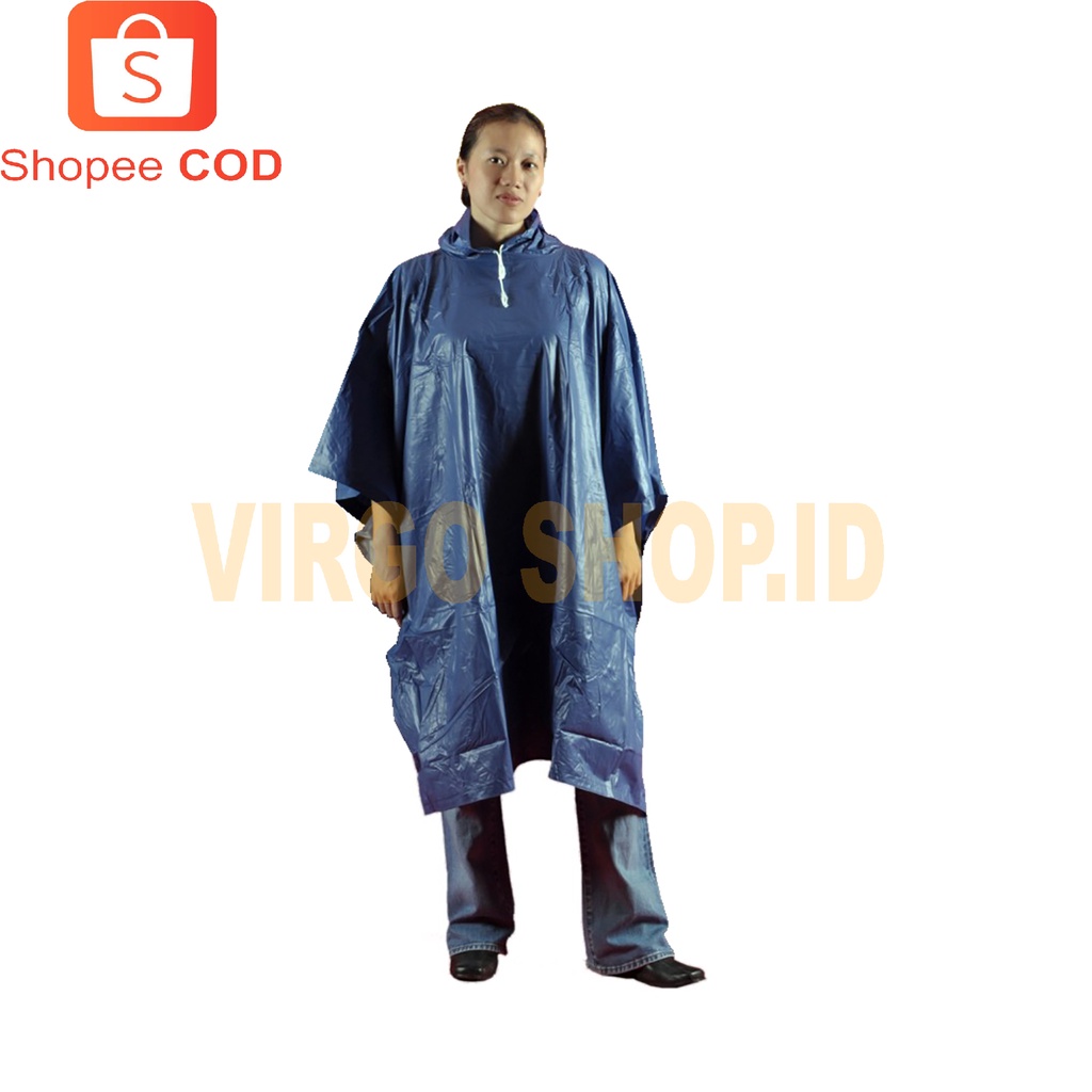 Jas Hujan Poncho Top Premium quality 693 Dolphin Blue / Jas Hujan Dewasa / Jan Hujan Poncho / Jas Hujan Ponco / Jas Hujan Karet / Jas / Jaket / Mantel / Mantel Hujan