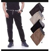 celana chinos panjang pria pinggang karet