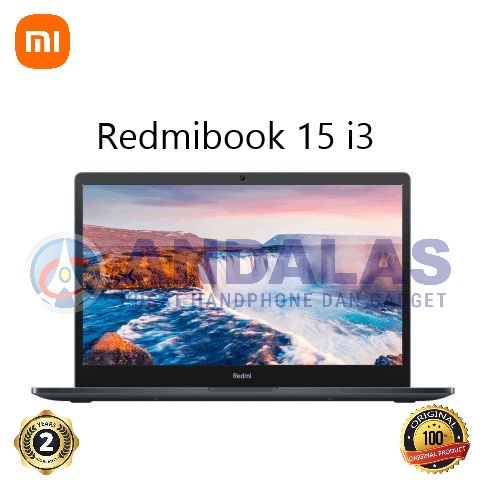 XIAOMI REDMIBOOK 15 INCH-I3 1115G4-8GB-SSD 512GB-WIN10-INTEL UHD-CHARCOAL GREY GARANSI RESMI