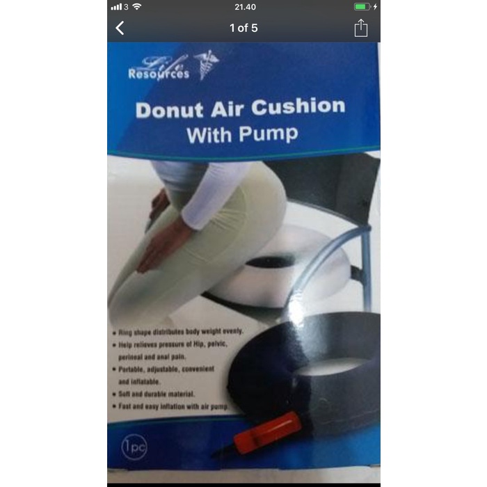 Bantal Donat Kesehatan (Wasir)