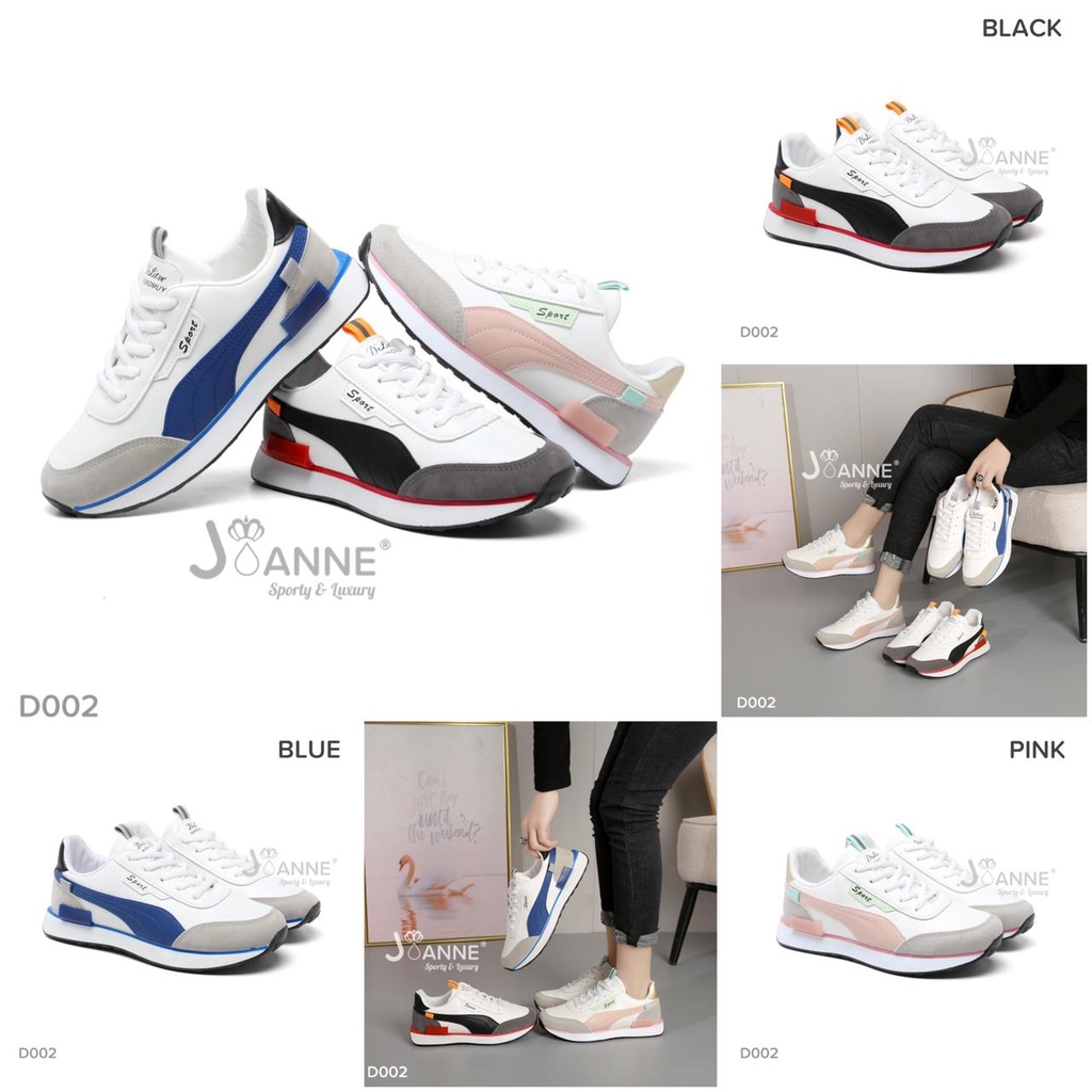 JOANNE Sporty Sneakers Running Shoes #D002 ORIGINAL (RESTOCK)