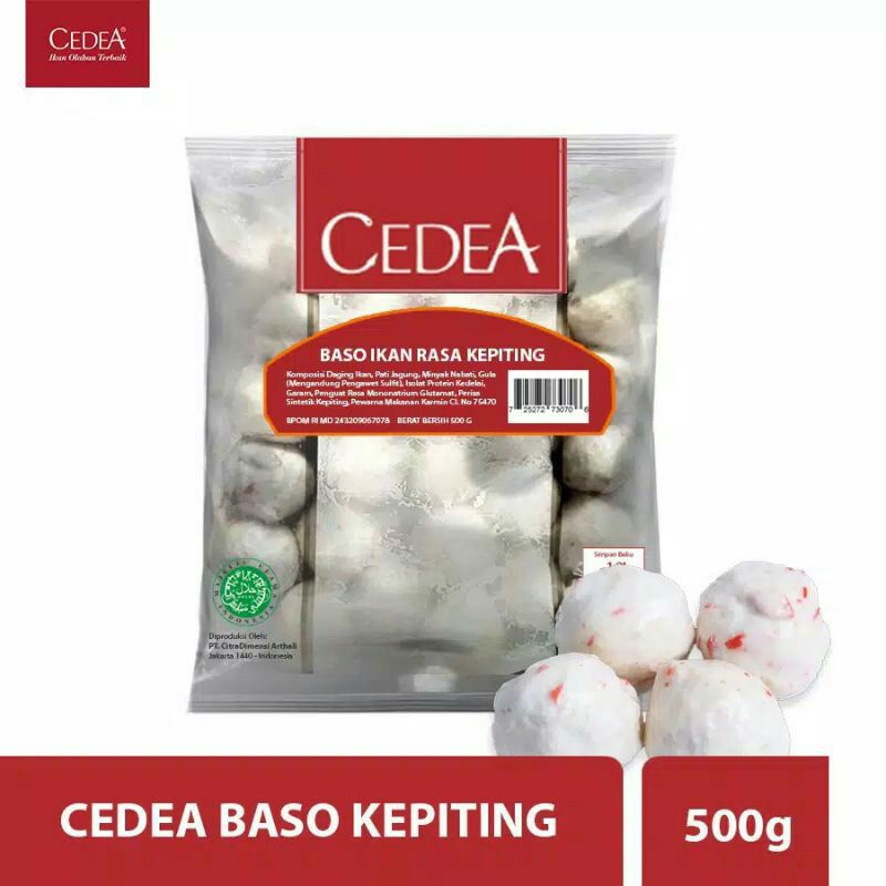CEDEA Baso Ikan Rasa Kepiting 500 gr