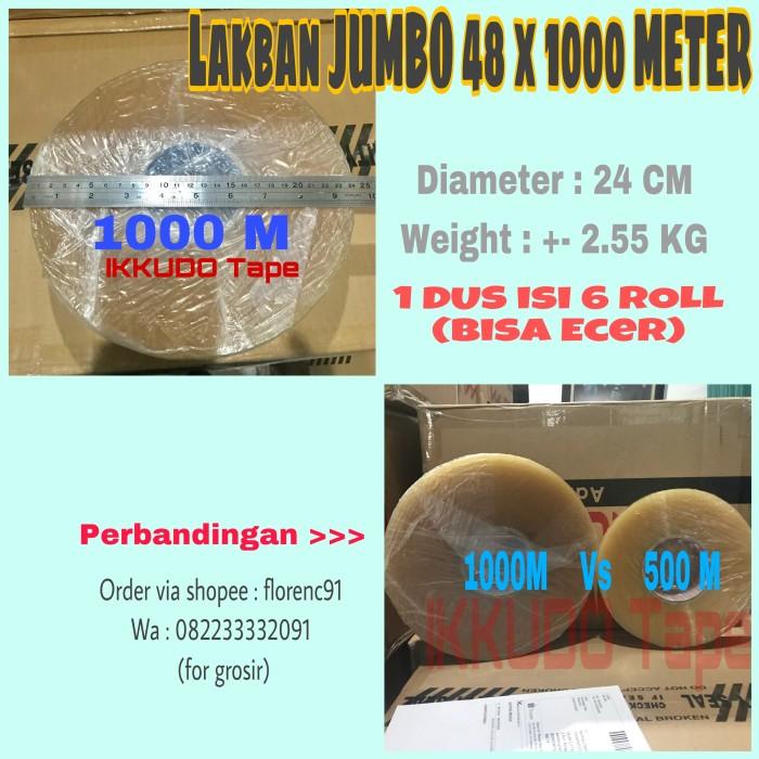 

Lakban Super Jumbo 1000 Meter Lebar 48Mm 2 Inch Bening