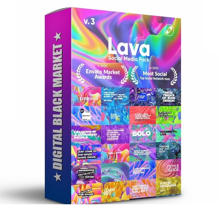 Motion Bro - Lava 2.0 - Social Media Pack - After Effect (Extension)