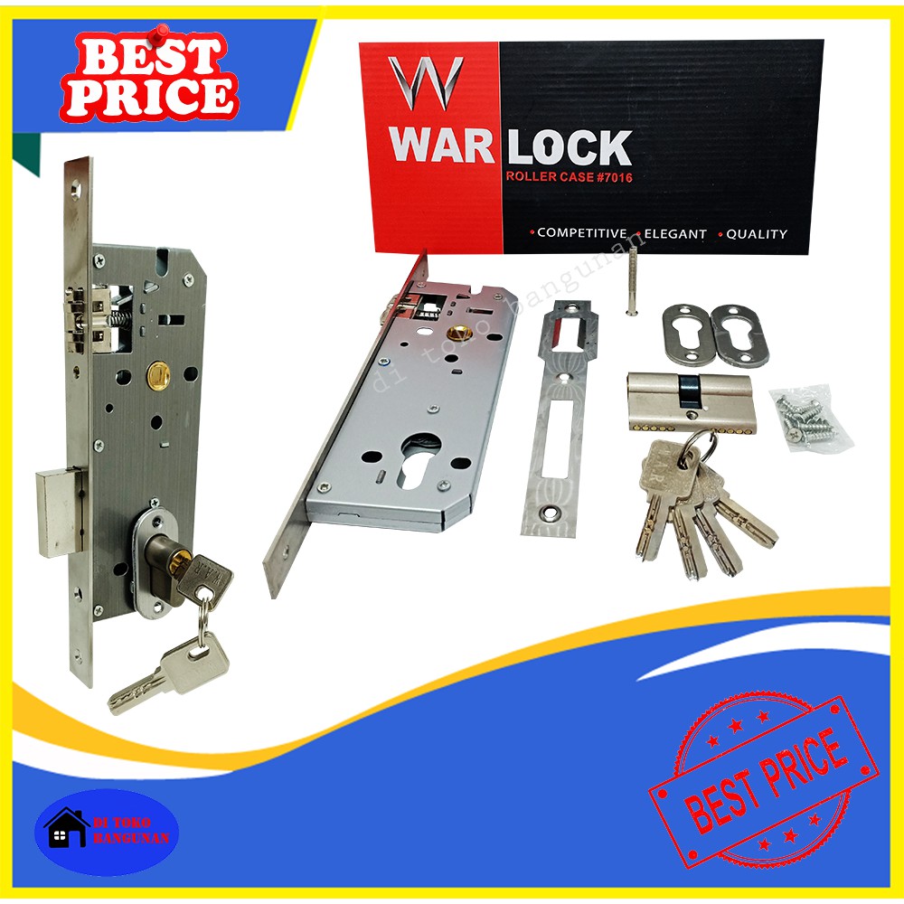 Body Pelor Kunci Pintu Stainless Steel Warlock