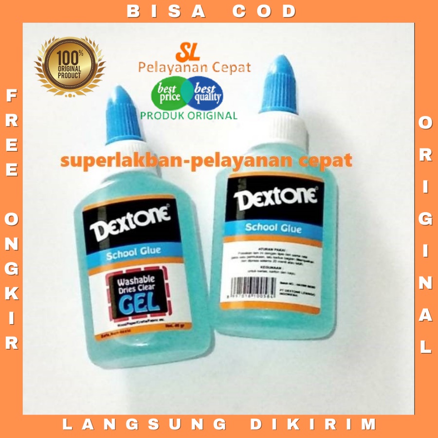 Lem Anak Sekolah Dextone School Glue GEL Safe Non Toxic Aman Buat Anak