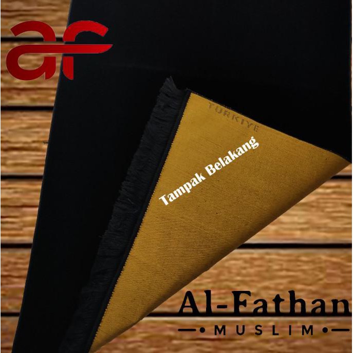 SAJADAH POLOS HITAM TURKEY TEBAL BLUDRU SAJADAH DEWASA UKURAN BESAR