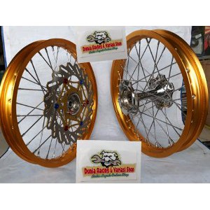 Paketan Velg Ninja 250 Fi karbu   Ninja RR mono 250cc   Z250 Tromol becak depan belakang plus pirin