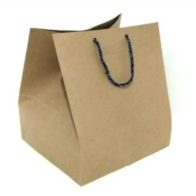 

Paperbag /tas kertas dos nasi polos UK 22x22