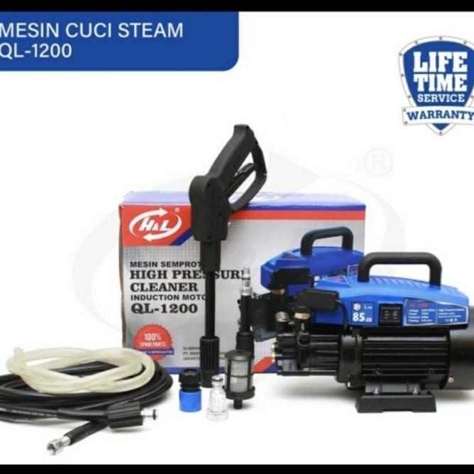 (Paket) Ql 1200 + Foam Lance + Selang 15 Meter Hl Jet Cleaner Steam