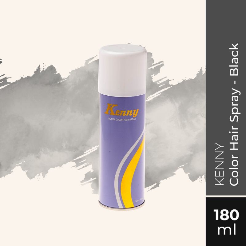 Hair spray kenny (warna hitam) 180Ml..