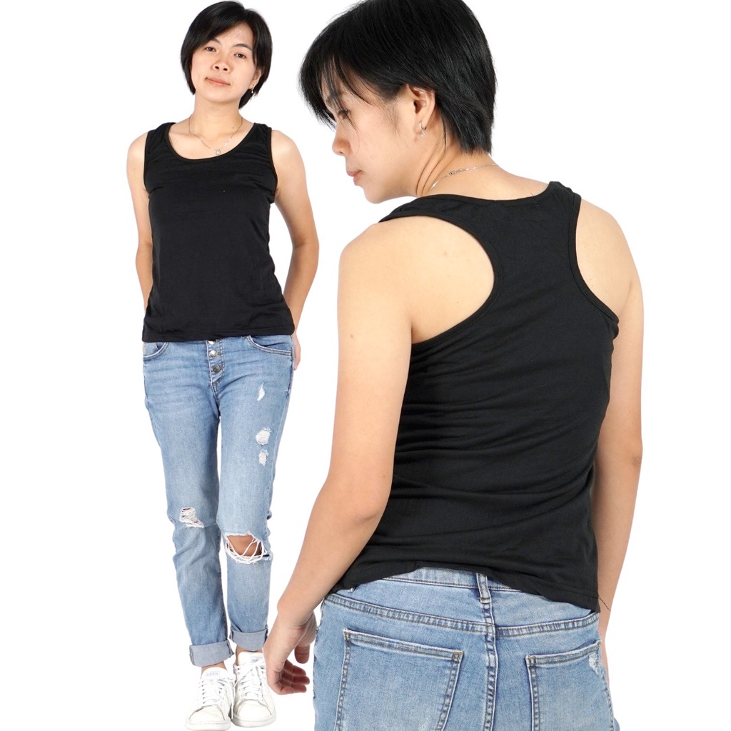 Okechuku INEZ Tank Top Wanita Singlet Gym Wanita Baju Lari Senam Sexy Tanktop Murah