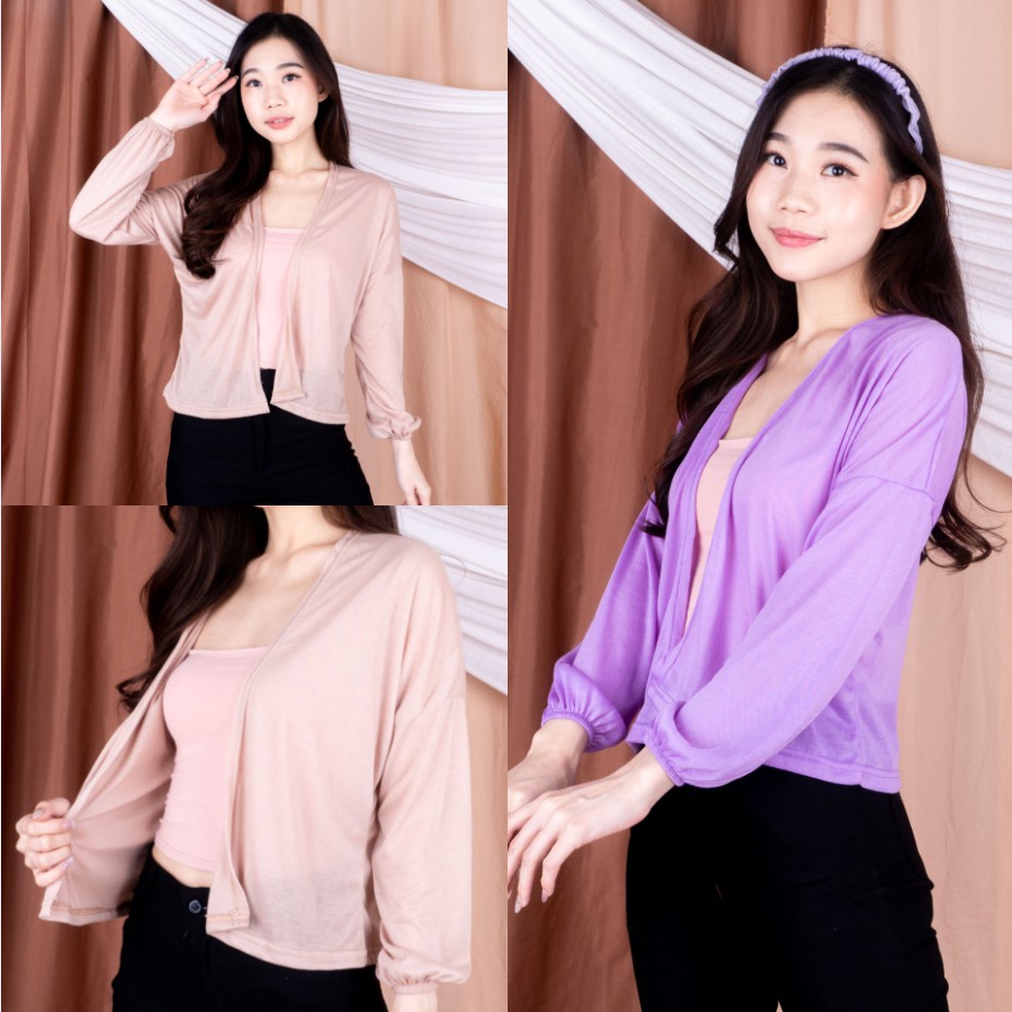 LAURA BALON CARDIGAN OUTER CARDIGAN WANITA