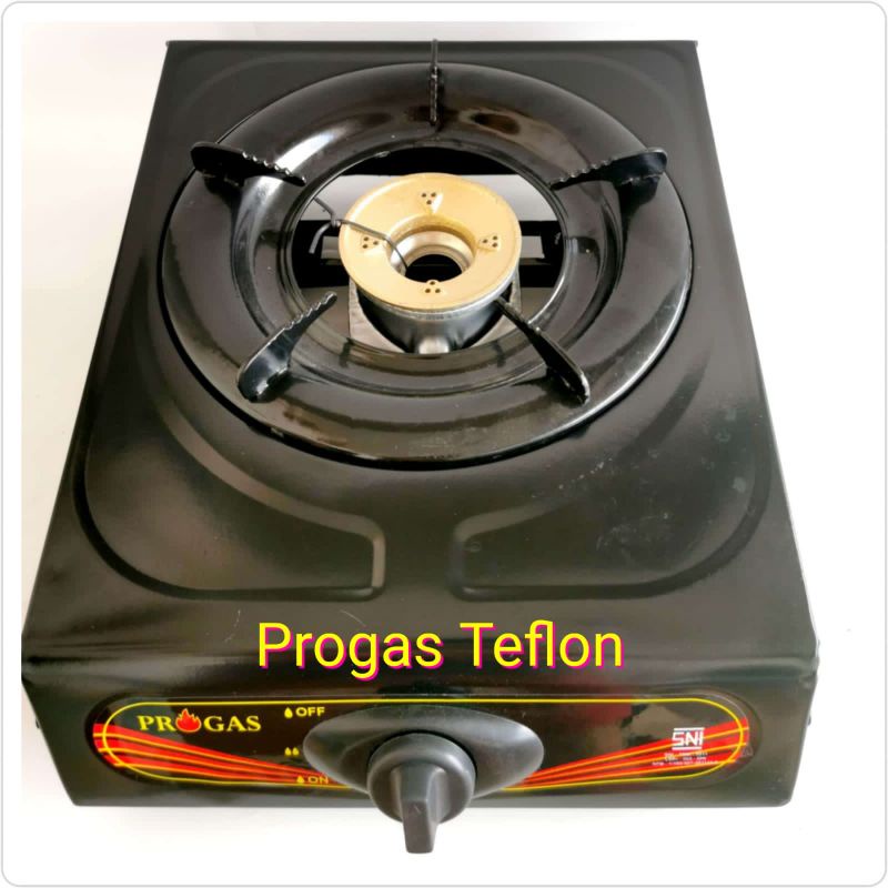 Progas Kompor Gas Teflon Stainless 1 tungku