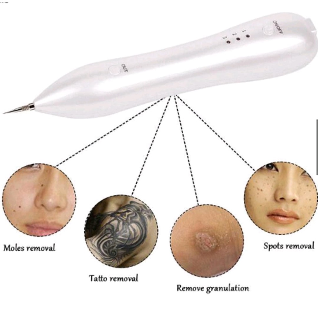 Laser Wajah Pen Mole Tatto Dark Spot Remover - JT060 - White OMHRBKWH
