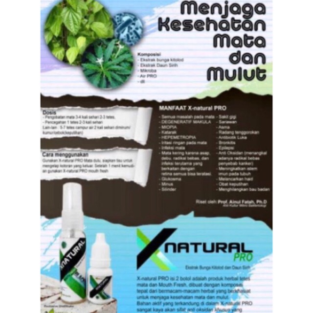 (BISA COD, FREE ONGKIR)BPOM tetes mata plus minus silinder X Natural Pro isi 2 btl free gelas rimban