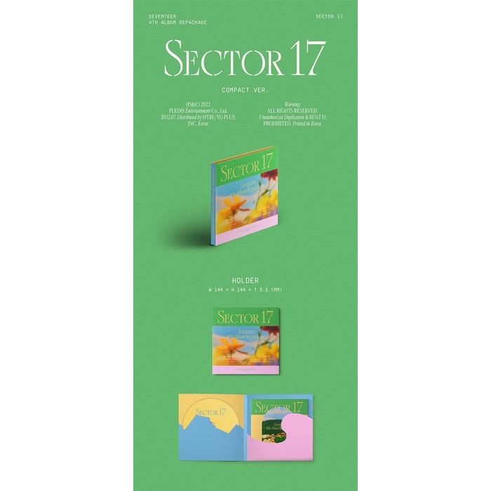 SEVENTEEN - 4th Album Repackage SECTOR 17 (COMPACT ver.) + online POB