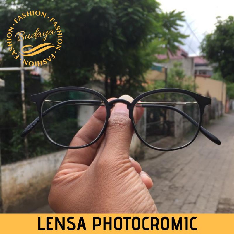Frame Kacamata Photocromic Anti Radiasi UV kaca mata plastik korea B 2124
