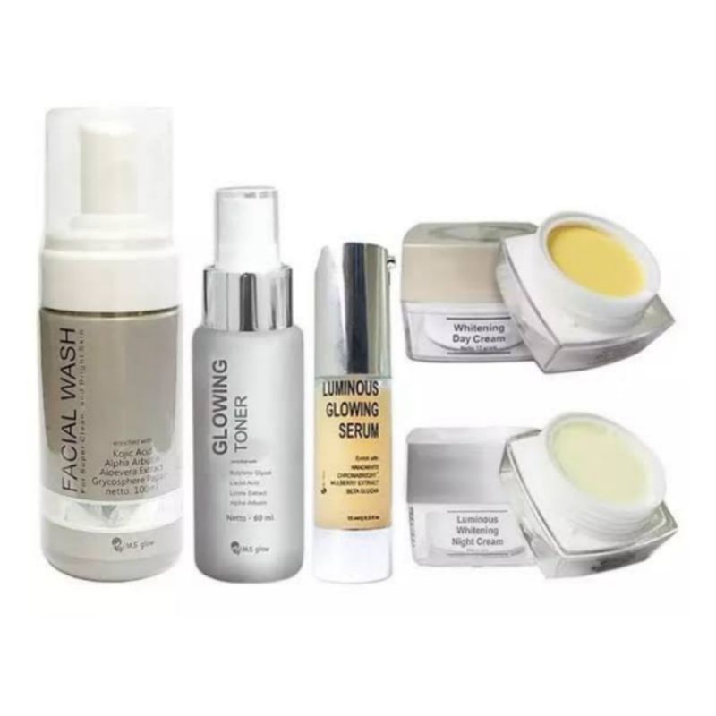 skincare paket krim kecantikan perawatan wajah glowing wanita MS GLOW lengkap dengan serum ala korean aman sudah BPOM-6