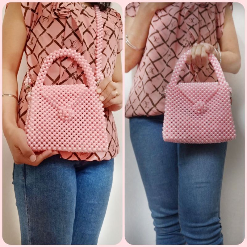 Tas Manik-Manik Tas Mutiara Tali Ganda