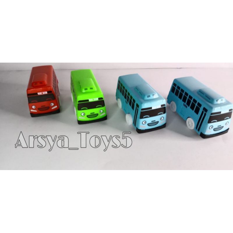 Mainan mobil mobilan bus tayo/HFS77-LT 56 Go Go Tayo Bus isi 4pcs