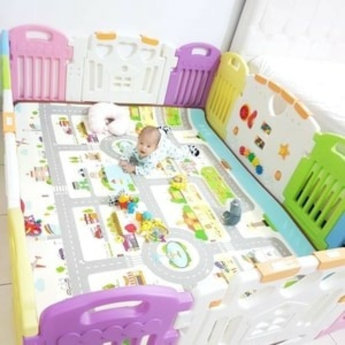 Pagar Bayi Parklon Fence 10+2 WL008 MIX COLOUR  Magic Castle Seperti Coby Haus