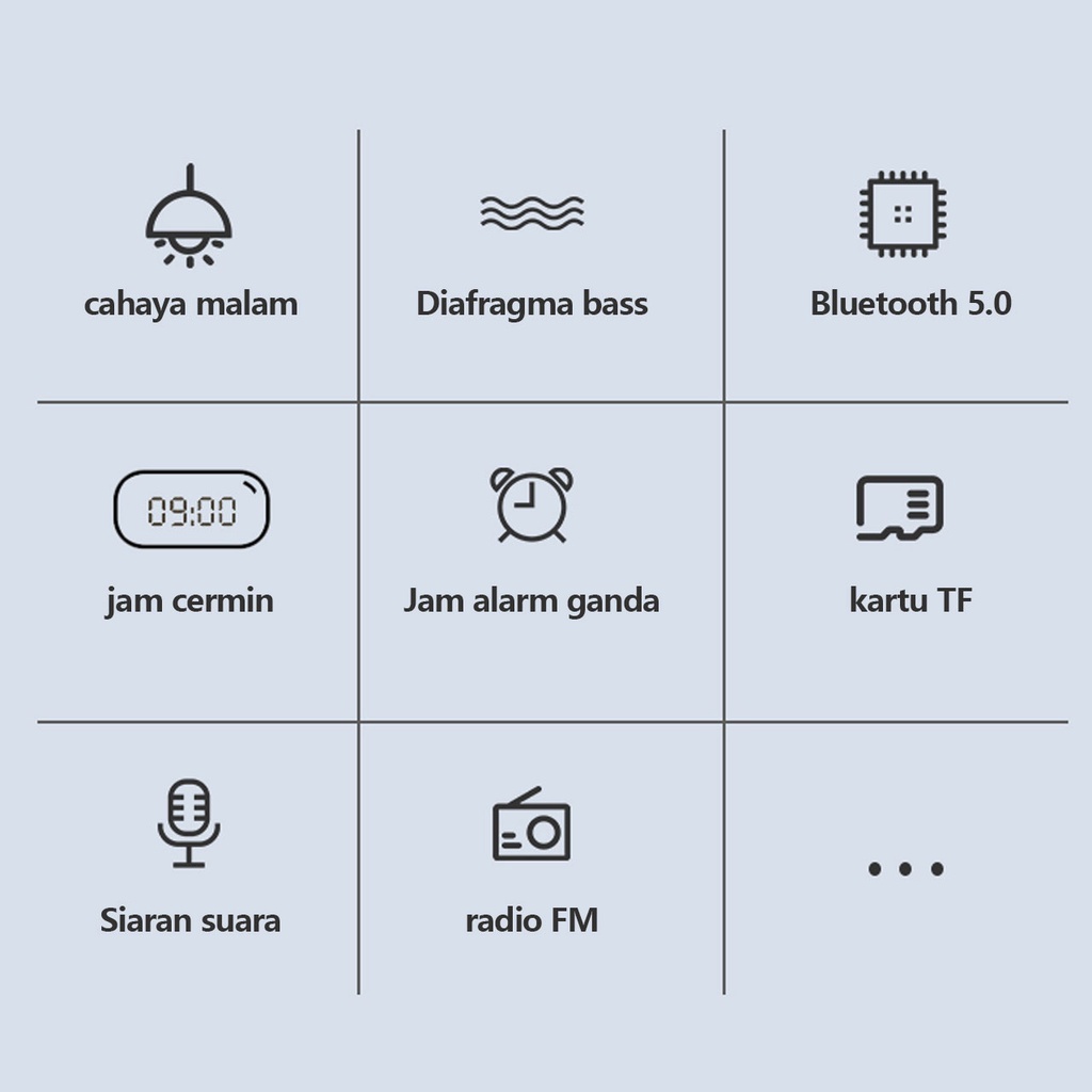 【COD】Jovitech Speaker Bluetooth Jam LED Smart Multi-function Alarm Clock Speaker Portable Super Bass- S18