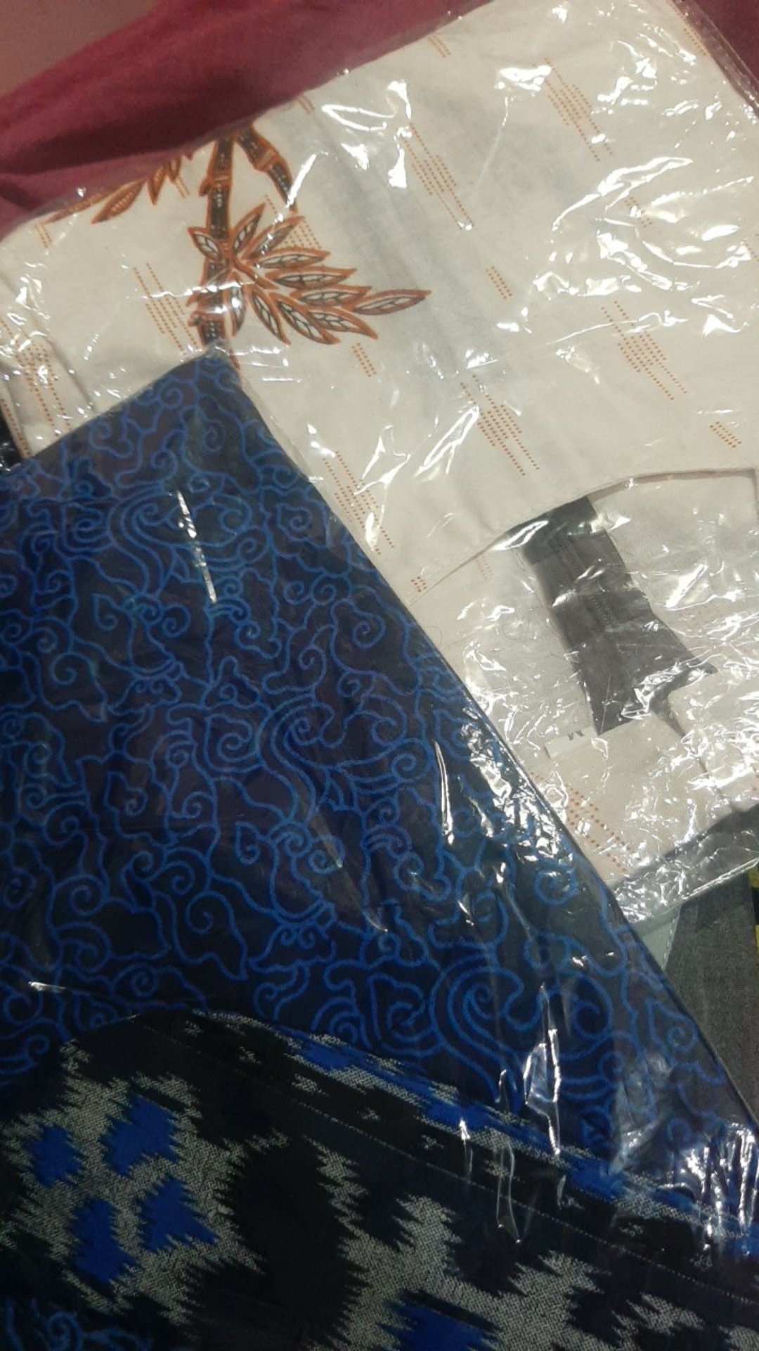 Batik Tunik Shibori Jumputan Terbaru Size S-3l / Hrb026 Yelbor Navbor / Biru Putih / Original..