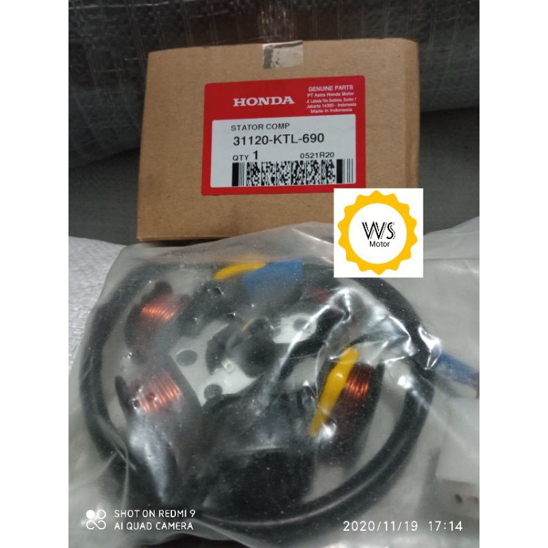 SPUL ASSY HONDA SUPRA FIT REVO 100 ORISINIL Honda Genuine Parts AHM Astra Honda Motor