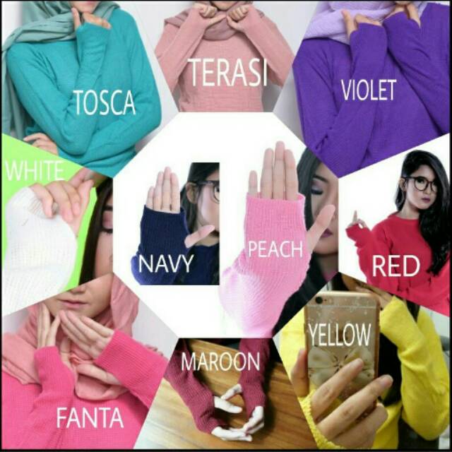 Sweater Rajut Tebal Premium - Sweater Wanita - Thumbhole Roundhand