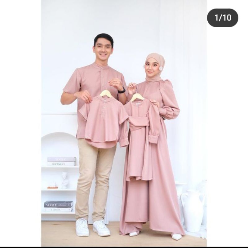 Zara Set Couple Keluarga | Set Couple Keluarga Murah - Family Set Murah | Busana Keluarga Murah - Busana Muslim Keluarga | Family Couple Murah - Gamis Couple Keluarga Murah