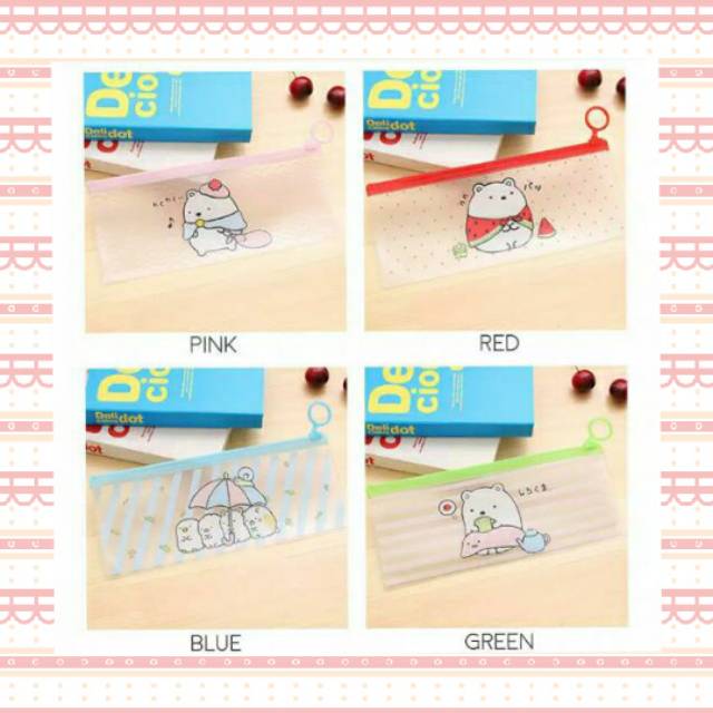 

TEMPAT PENSIL LUCU TRANSPARAN