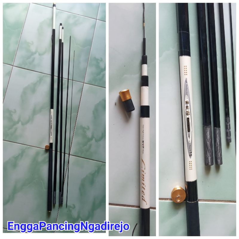 Limited joran pancing tegek laut ukuran 450 cm Ruas panjang