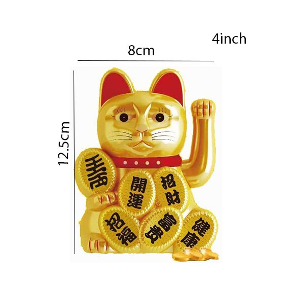 kucing rejeki /kucing hoki/lucky cat/baterai/11.3cm