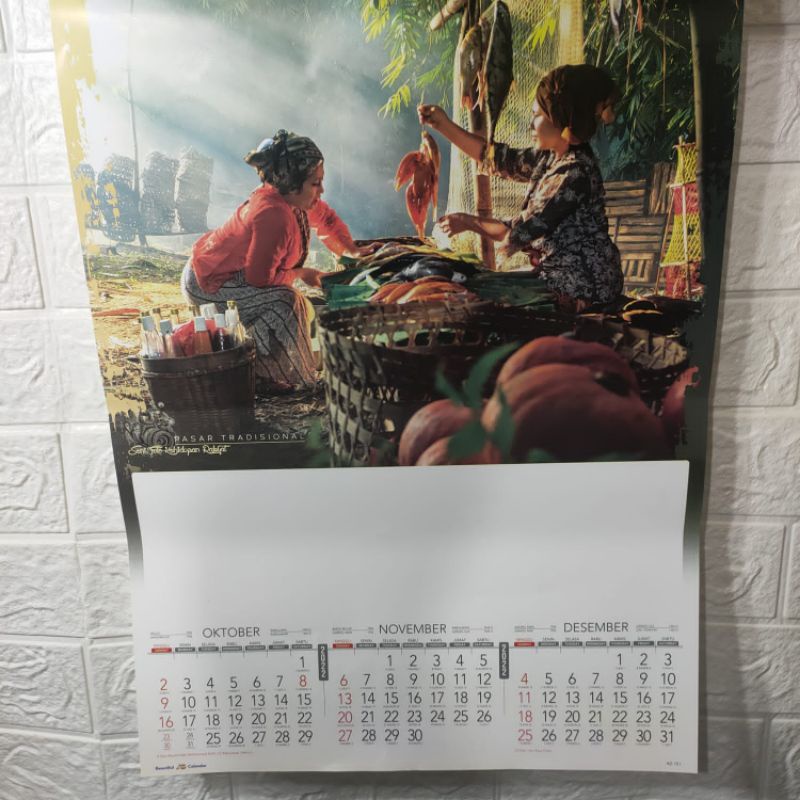 

kalender dinding 2022 triwulan pemandangan kehidupan rakyat indonesia AO 101