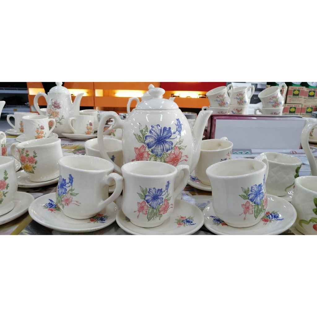 ROYAL CROWN TEA SET  12 PCS TEA SET  12 PCS GELAS  CANGKIR 