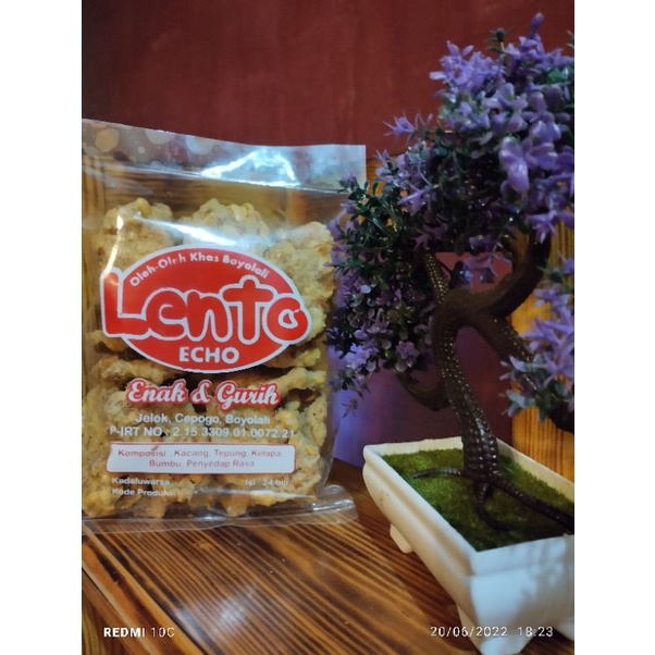 

MENTHO LENTO ECHO || kacang tanah ||kriuk oleh oleh khas BOYOLALI || isi 24 biji