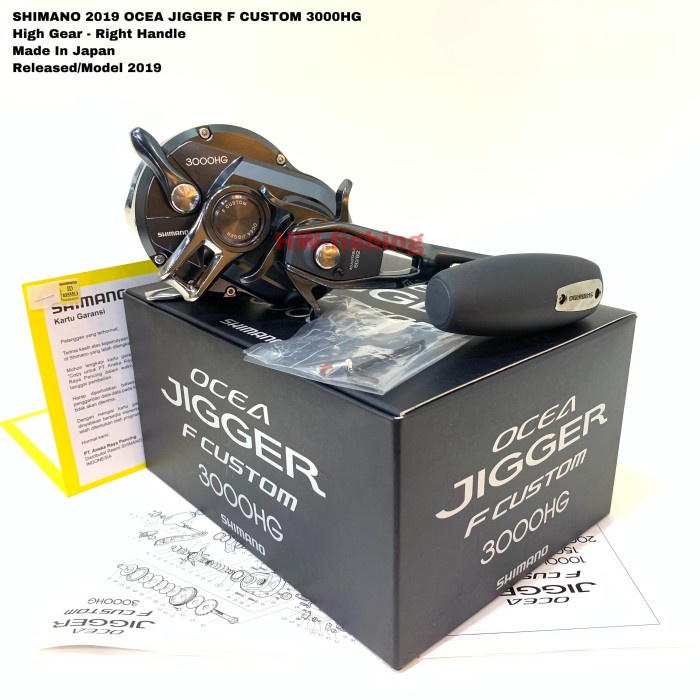 Termurah.. Shimano 2019 Ocea Jigger F-Custom 3000Hg Garansi Resmi Shimano Cv