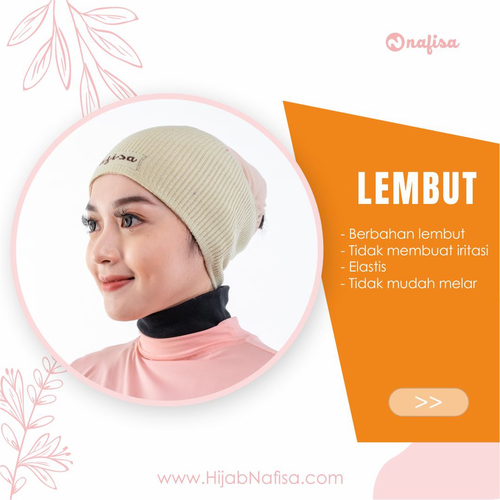 Ciput Rajut Bandana Nafisa Intan | Bandana Rajut Premium Ciput Rajut Nafisa