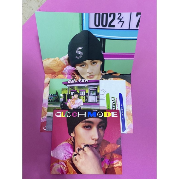 nct dream mark cover glitch mode album digipack ver + poster + aladdin benefit