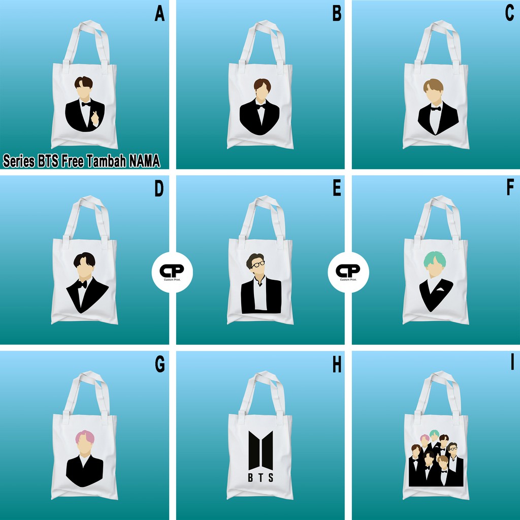 

Tas Totebag baby kanvas/goodie bag-SERIES BTS