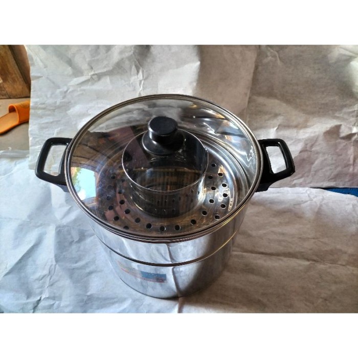 Dandang Bakso Tutup Kaca Uk 26cm