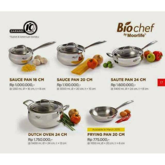 BIOCHEF SAUCE SAUTE FRYING PAN MOORLIFE