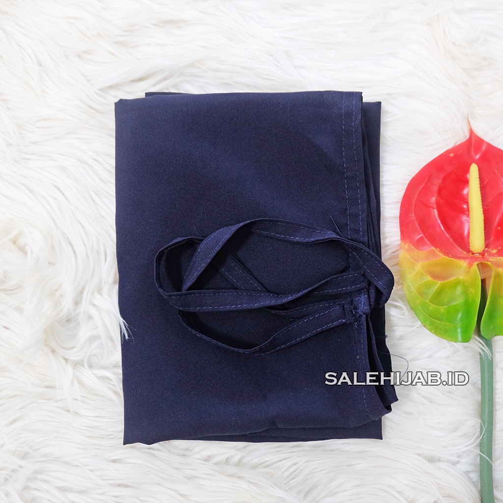 BERGO MARYAM TALI PLISKET DIAMOND PREMIUM || JILBAB INSTAN PLEATED DIAMON-NAVY