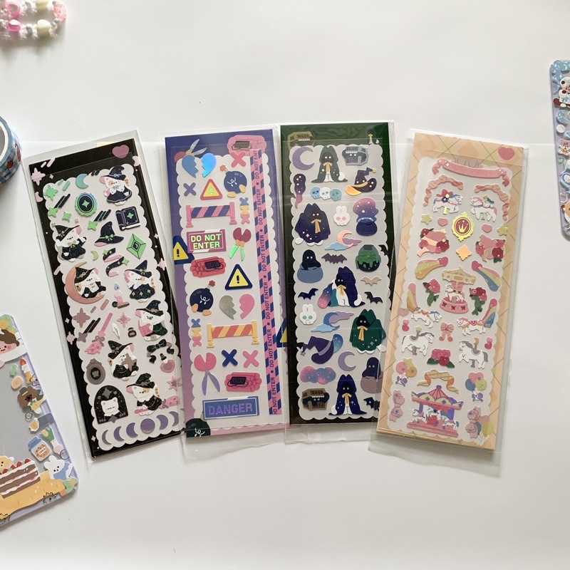 

sticker korea deco photocard confetti glitter readystock