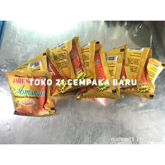 

AMH Jahe Merah 1 Renceng isi 12 Sachet | Super Plus Ginseng Madu