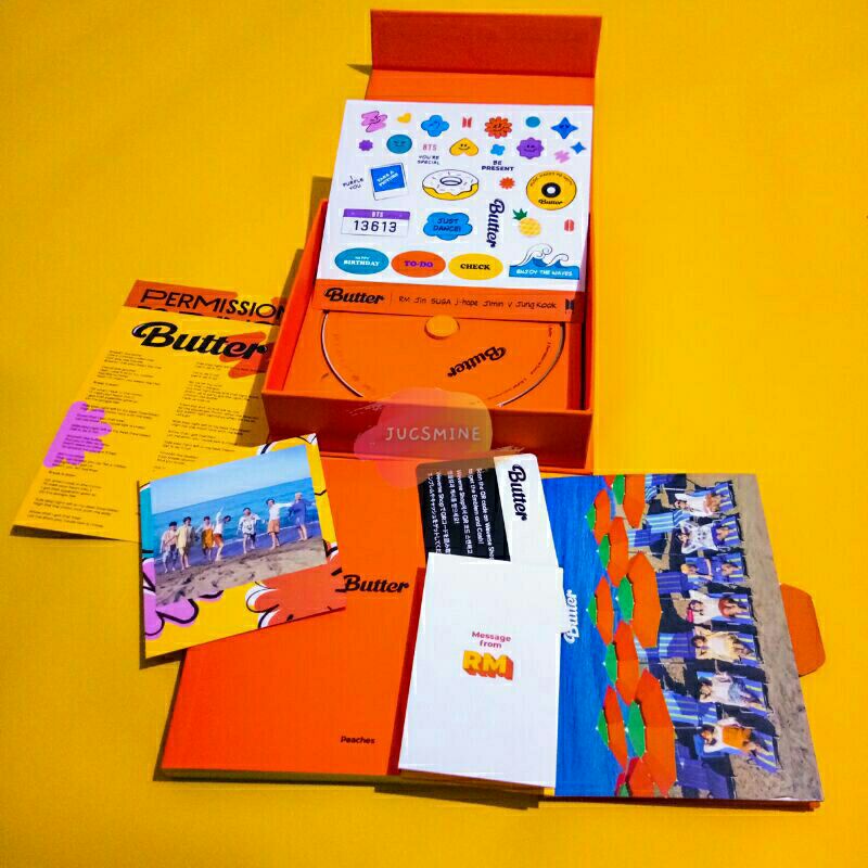 OFFICIAL BTS ALBUM | CD BUTTER PEACHES •SHARING• | PHOTOCARD | PHOTOBOOK  | NAMJOON RM JIN SUGA JHOP
