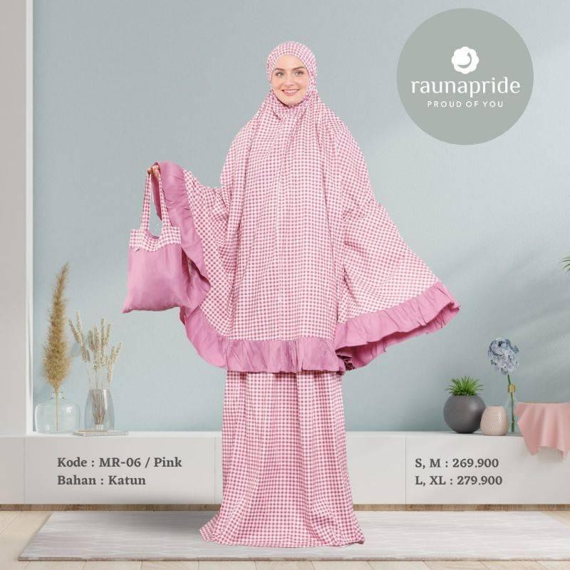 MUKENA DEWASA RAUNA PRIDE MR 06 PINK