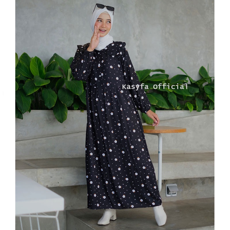 LINO MIDI DRESS // CHISA GAMIS MOTIF BUNGA